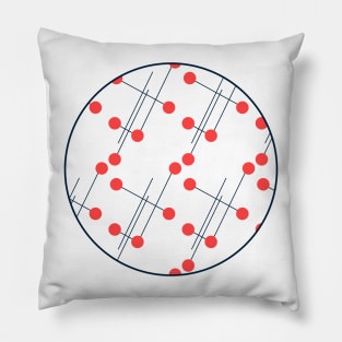 Red dotty Pillow