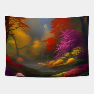 Maple Leaf Summer to Autumn Tapestry