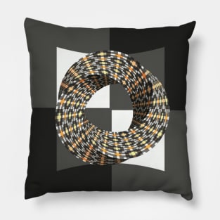 Brown Rustic Autumn Plaid Pillow