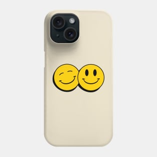 Two happy faces Phone Case