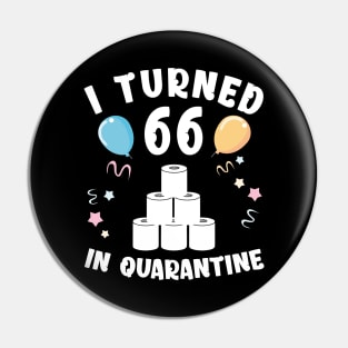 I Turned 66 In Quarantine Pin