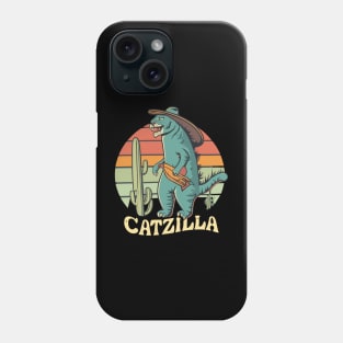 Catzilla cat lovers Phone Case