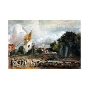 John Constable The Celebration in East Bergholt of the Peace of 1814 Concluded in Paris between France and the Allied Powers T-Shirt