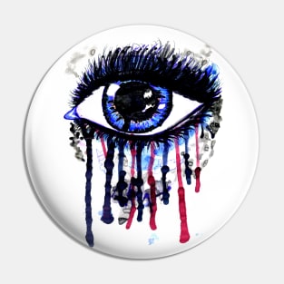 Big blue witch eye Pin