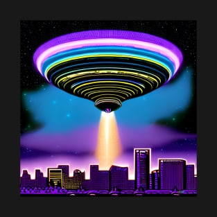Area 51 – Trippy Retro UFO - Trance DJ 155 T-Shirt