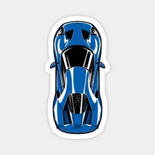 Blue GT40 Supercar Magnet