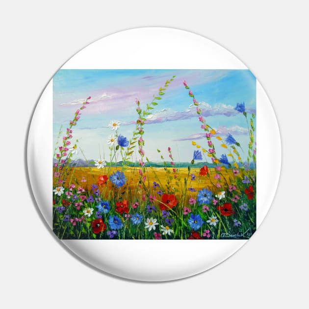 Field in summer flowers Pin by OLHADARCHUKART