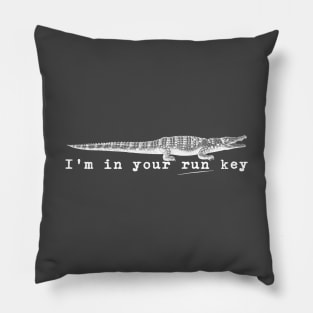 Run key gator Pillow