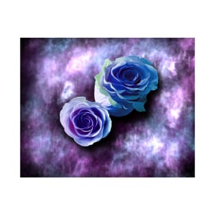 Purple and Blue Roses T-Shirt