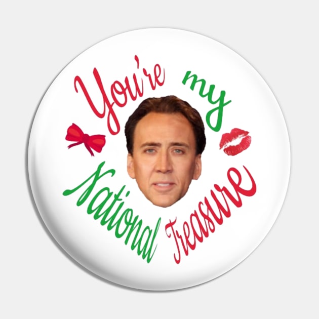 You're My National Treasure Pin by SunkenMineRailroad