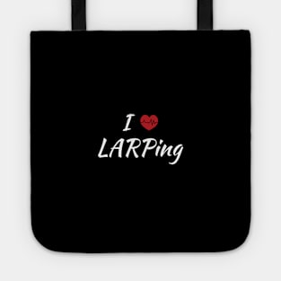 I Love LARPing Cute Red Heartbeat Tote