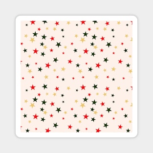 Sparking Stars - Gilded Traditions - Minimalist Colorful Holidays Magnet