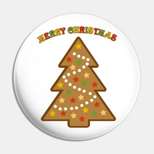 Merry Christmas Tree Pin