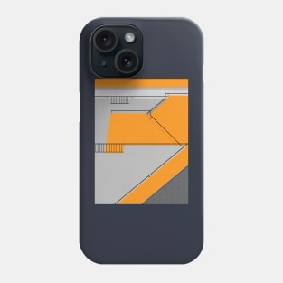 Modernist Orange Staircase Phone Case