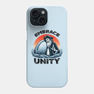 Sea of Unity: Captain Ahab & Moby Dick Celebrating Togetherness Phone Case