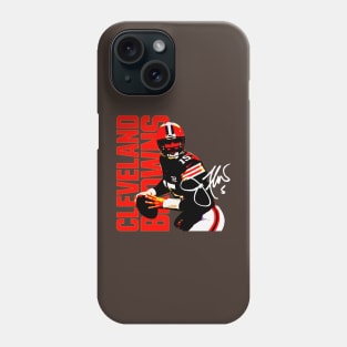 Cleveland Browns Joe flacco with autograph Phone Case