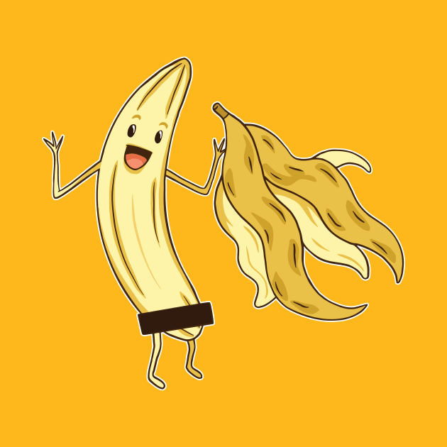 NAKED BANANA T-SHIRT DESIGN by elaissiiliass