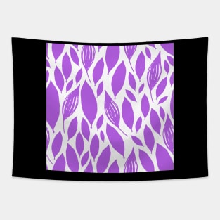 purple leaf like pattern Tapestry