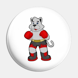 Dog as Boxer with Boxing gloves Pin