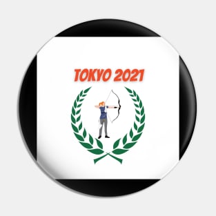 Archery Tokyo 2021 Olympics Pin