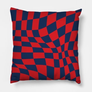 PSG Distorted Checkered Pattern Pillow