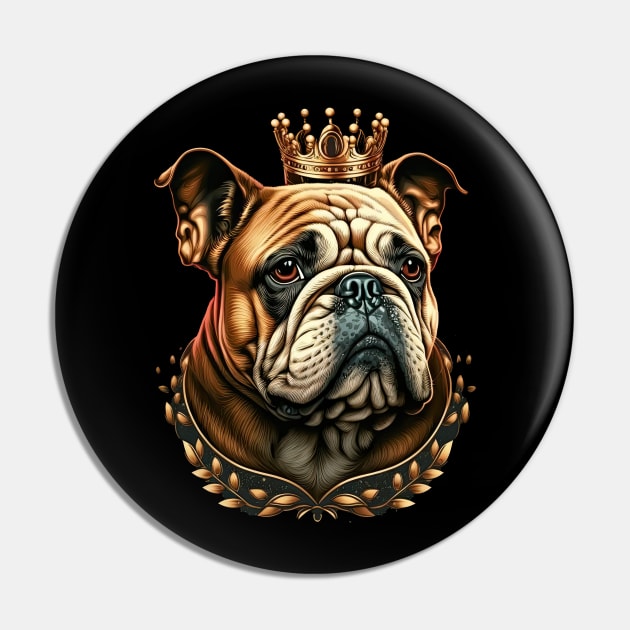 King Bulldog Pin by JayD World