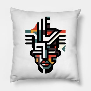 African Abstract Pillow