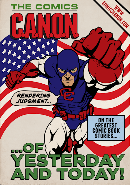 Captain Canon Silver Age Patriotic Variant Kids T-Shirt by The Comics Canon