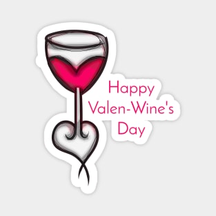 Happy Valen - Wines Day Magnet