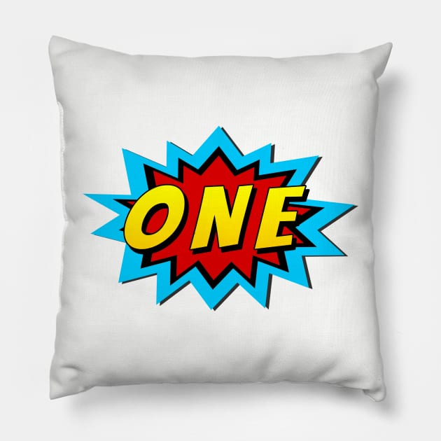 One Super Hero Birthday Pillow by victorstore