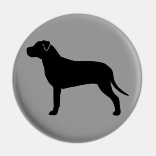 American Pit Bull Terrier Silhouette Pin