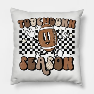 Retro football touchdown Pillow