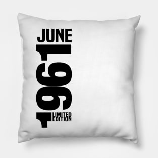 June 1961 Pillow