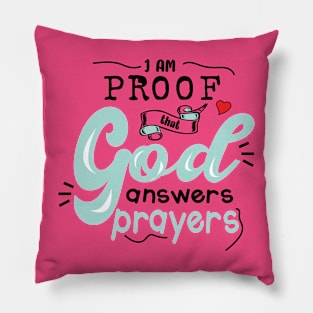 God Answers Prayer Pillow