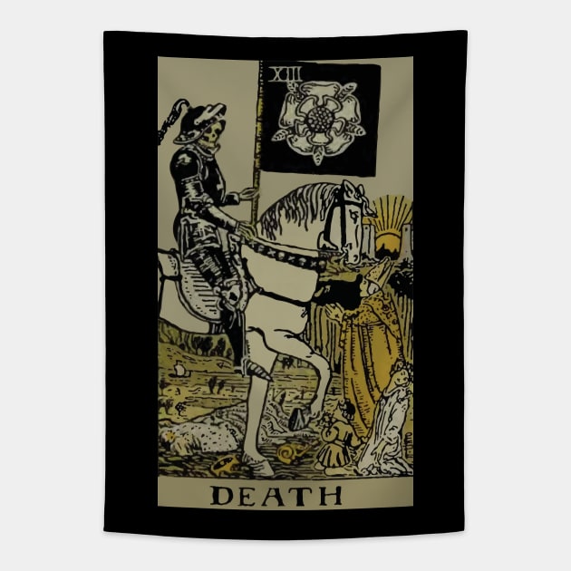 Death tarot card tapestry sales