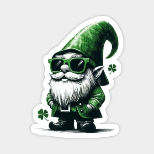 Green Gnome Magnet