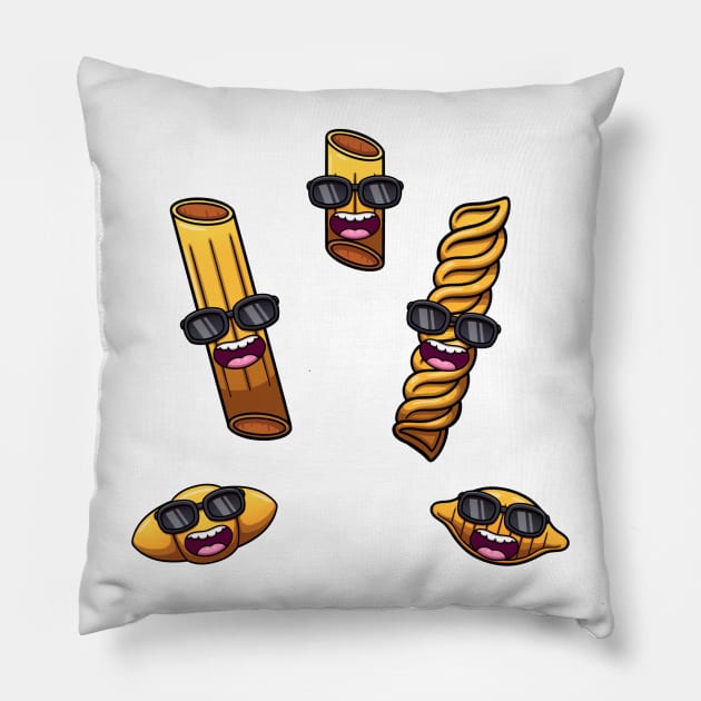 Cool Pasta And Macaroni Pillow by TheMaskedTooner