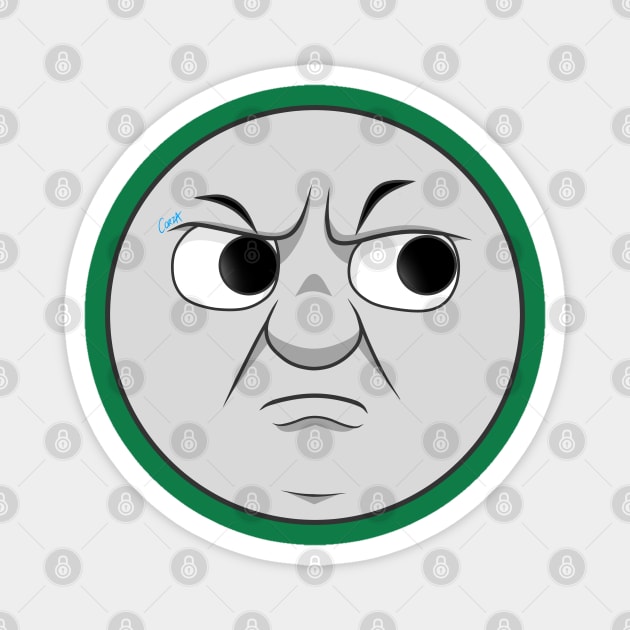 Percy grumpy face Magnet by corzamoon