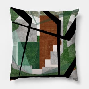 architectural wetland house Pillow