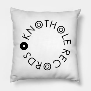 Knothole Records (Black Text) Pillow