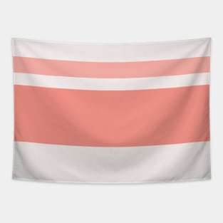 A splendid tailoring of Very Light Pink, Pale Pink, Pale Salmon and Vivid Tangerine stripes. Tapestry