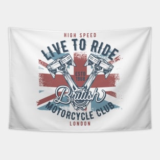 Live To Ride Tapestry