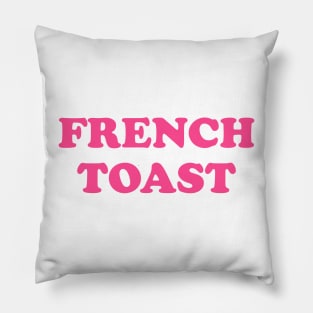 FRENCH TOAST Shirt | Vintage Aesthetic Typo T-Shirt, Parisian Chic Style Tee, Everyday Wear, Women's Essentials, Gift for Her Pillow