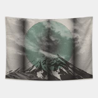 Cloudy Mountain Scrolls Tapestry