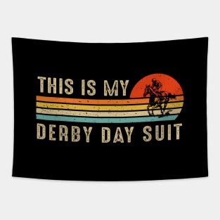 Derby Day 2024 Horse Racing, This Is My Derby Day Suit Tapestry