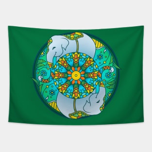 Elephant Mandala Tapestry