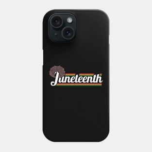 Afro Letter Freedom Day Logo Juneteenth Phone Case