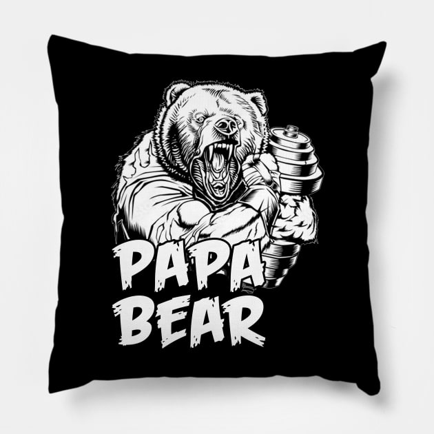 Papa Bear Pillow by M-HO design