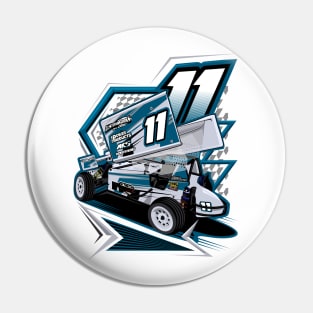 Mallory Bontrager Winged Sprint Car Racing Pin