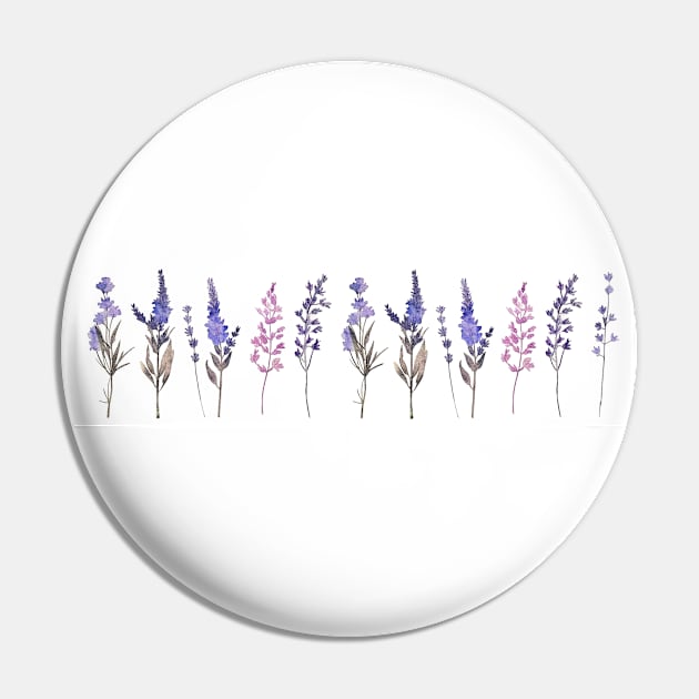 Lavender flower mug Pin by Artful Wear